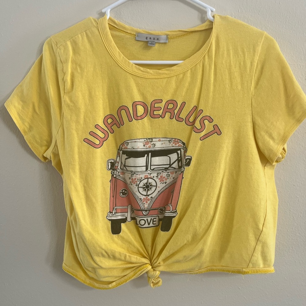 Gaze Yellow Graphic Tee